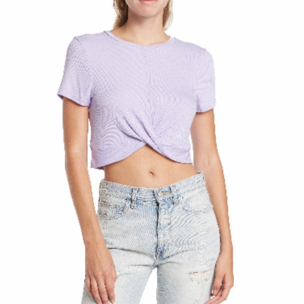 NWT BCBGeneration Ribbed Cross Front T-Shirt